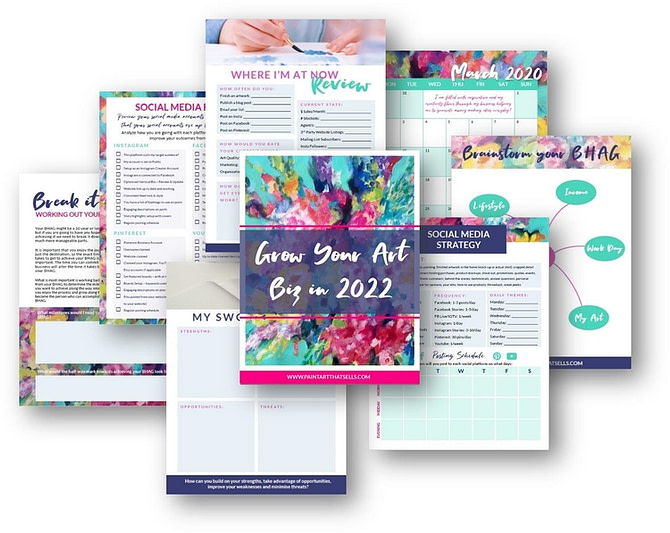 Grow Your Art Biz Planner Pages